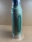 Vintage 86  Aladdin Stanley Thermos No  A-944dh 1 Quart Green Stainless Steel 