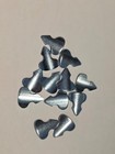 One Dozen Single Point Drawer Stops Plated Steel Antique Style Drawer Stops