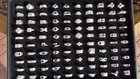 Lot Of 100 New Stamped  925 Silver Rings