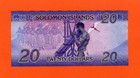 Solomon Islands 2017 Unc Banknote 20 Dollars P-34 Dancers  Musician Coat Of Arms