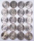90  Peace Silver Coins From 1921-1935  5 Uncirculated Mixed Date Collectibles