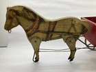 Antique Yankee Dump Cart Horse Drawn Pull Toy Gibbs Toy Circa 1911 Articulated