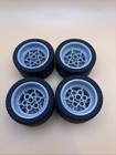 Lego Light Bluish Gray Wheels 43 2mmx 26mm Wheel 68 7 X 37 R Technic Tires  x4 