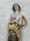 Vintage 1920   s Figural Garment Clothing Brush Porcelain Flapper Girl Nice
