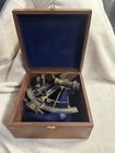Vintage Sextant  henry Barrow   Co  London    Wood Box                