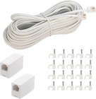 Phone Extension Cord 50 Ft  Phone Cord Telephone Cable With Standard Rj11plug   