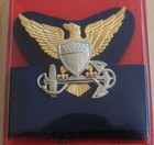 Uscg Us Coast Guard All Ranks O1 - 10 Officer Combination Cap Badge Hat Band Set