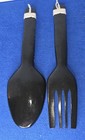 Hand-painted Wall Decoration Tribal Wooden Spoons   Fork Set  12 
