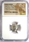 Augustus Silver Ar Denarius Octavian Roman Coin 27 Bc - Certified Ngc Xf  ef 