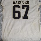 Nike New Orleans Saints Nfl Game Used Jersey Warford  67 Nfl 100 2017