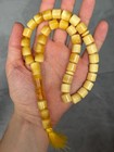       natural Baltic Amber Islamic Prayer Beads Misbaha Tasbih Rosary 51g Pressed      