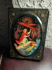 Vintage Russian Lacquer Papier Mache Box - Signed By Artist