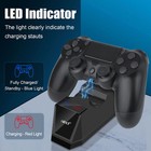 For Ps4 Playstation 4 Controller Fast Dual Charger Dock Station Charging Stand