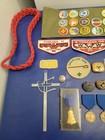 Vintage Bsa 1990s Boy Scout Lot - Patches  Belt  Medals And More