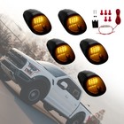 5pcs Led Top Cab Marker Roof Lights Amber For 2003-2018 Dodge Ram 1500 2500 3500