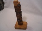 Northwest Coast Eagle Frog Bear  Totem Pole  Signed Ralph Hill 8 1 2  tsimshian