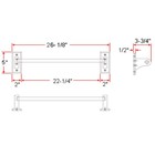 Design House Dalton Towel Bar Wall-mounted Sturdy Solid Wood Easy Installatio   
