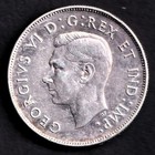 Canada 1947 50c Fifty Cent Silver Half Dollar King George Vi Maple Leaf  800