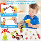 Kids Tool Set With Electric Drill  46 Pcs Wooden Toddler Play Tools Set With    