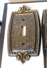 Lot Of 8 Vtg Amerock Bonaventure Ornate Outlet Cover Switch Plate Retro Mcm Rare