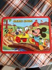 Vintage Mickey Mouse   Donald Lunchbox  - 1st Disney Box  key 1954  C-8