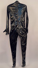 Women Wetlook Zipper Latex Nightclub Catsuit Bodysuit Pvc Leather Jumpsuit