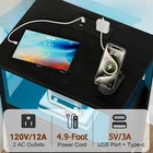 Nightstand With Charging Station Led Night Stand End Table With Drawers