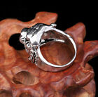925 Sterling Silver New Fashion Tiger Head Wedding Engagement Ring Size 7