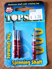 Lot Of 5 Sets- Dart World Top Spin Ultimate Spinning Aluminum Shaft Red 1 8 