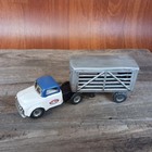 Vintage Sss Japan Tin Friction C  S  Toy Livestock Truck   Trailer