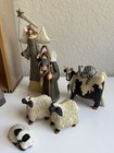 Williraye Studio Nativity Manger 16 Piece Donkey 3 Kings Shepherd Sheep Angel