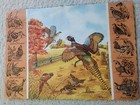 Vintage Lot Of 4 Game Birds  Pheasant  Paper Place Mats  Springprint Medallion