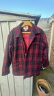 Vintage 1980s Mackinaw Style Hunting Jacket Red Check Wool Blend Xl Xxl 46
