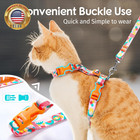 Cat Harness And Leash  Escape Proof Adjustable Kitten Vest  Lightweight Soft Pet