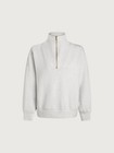 Varley Hawley Half Zip Sweat  148 Msrp  color Ivory Marl 