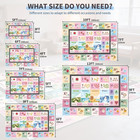 Kids Abc Rug For Playroom  Classroom Alphabet Area Carpet Playmat washable Toddl