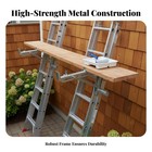2 Pieces Extension Ladder Jacks For Home Improvement Sturdy Scaffolding Tool