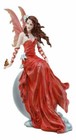 Ebros Nene Thomas Celestial Cupid Moon Crimson Wedding Fairy In Red Gown Statue