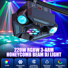 220w Led 3-arms Laser Moving Head Light Rgbw Beam Stage Lighting Dmx Disco Dj