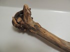 Antique Vtg Plains American Indian War Dance Ceremonial Wood Rattle 1950s Estate
