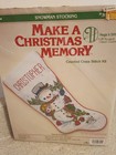 2 Vintage 1985 Christmas Stocking Cross Stitch Kits Collectible Santa   Snowman