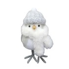 Standing Fabric Bird Winter Christmas Tabletop Decor 6  Figure Set Of 2