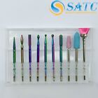 10pcs Diamond Bullet Bit Nail Art Grinding Drill Bits Electric Manicure Machine 