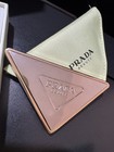 Prada Beauty Triangle Folding Double Mirror Compact Mint Pouch Gwp New 2 Types