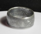 Old Silver Saudi Arabia 1 Riyal Coin Ring 1354 Ah  1935 -1370 Ah  1951  Sz 7-14