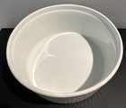 Apilco France  6 White Porcelain Baking Dish Round Souffle Casserole 7  Wide