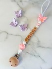 Personalised Dummy Clip - Custom Pacifier Chain - Newborn Gift Soother Holder