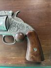 Vintage Franklin Mint Replica Wyatt Earp  44  S   W Revolver W  Wall Display