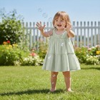 Zoelnic Toddler Baby Girl - Dot Tiered Sundress Adjustable Tie-shoulders