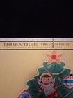 Vintage 1961 Whitman Christmas Frame Tray Puzzle Angel Tree Gifts No  4424 Rare